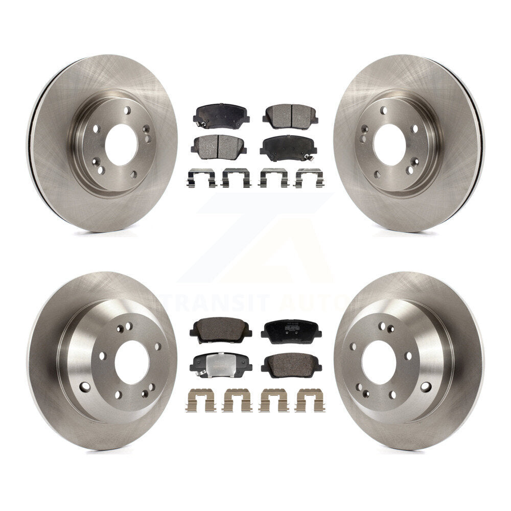 Rotors de frein avant arrière et Kit de plaquettes semi-métalliques pour Hyundai Santa Fe Kia Sorent
