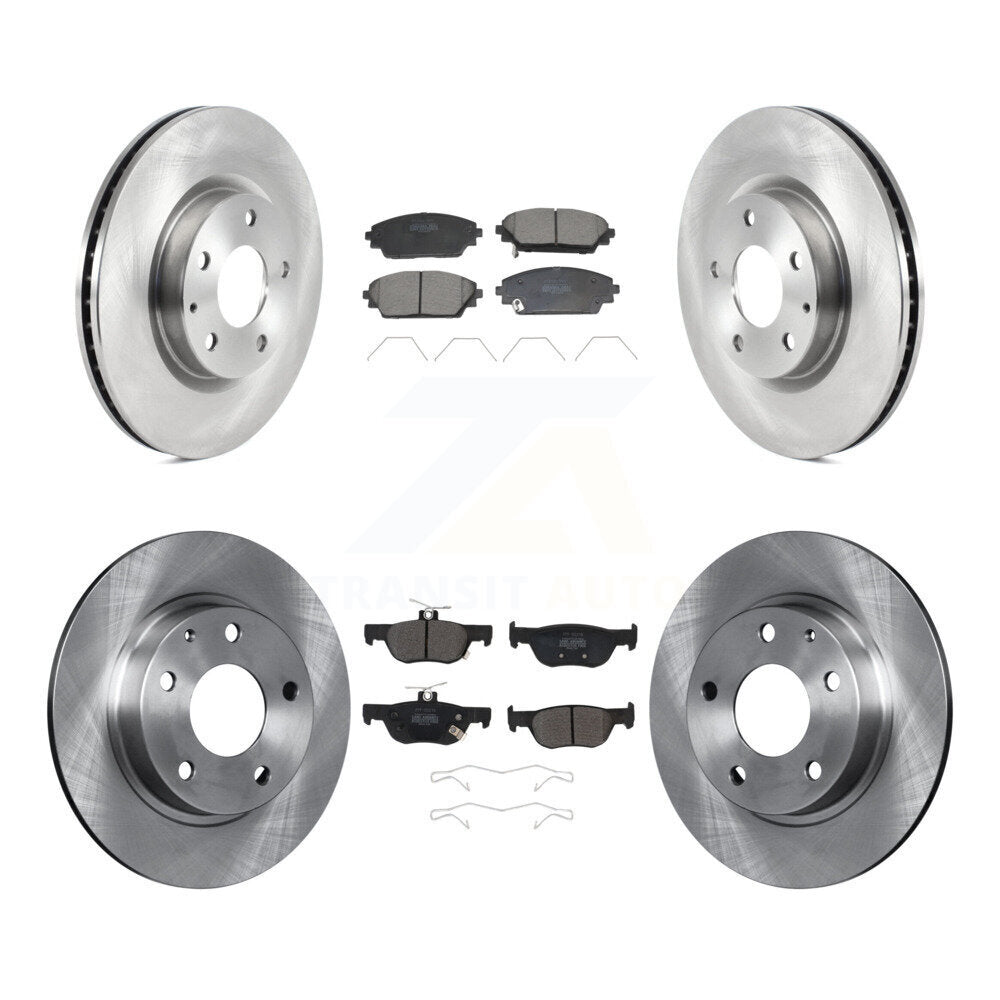 Kit de disques de frein à disque avant et arrière et plaquettes semi-métalliques pour Mazda CX-30