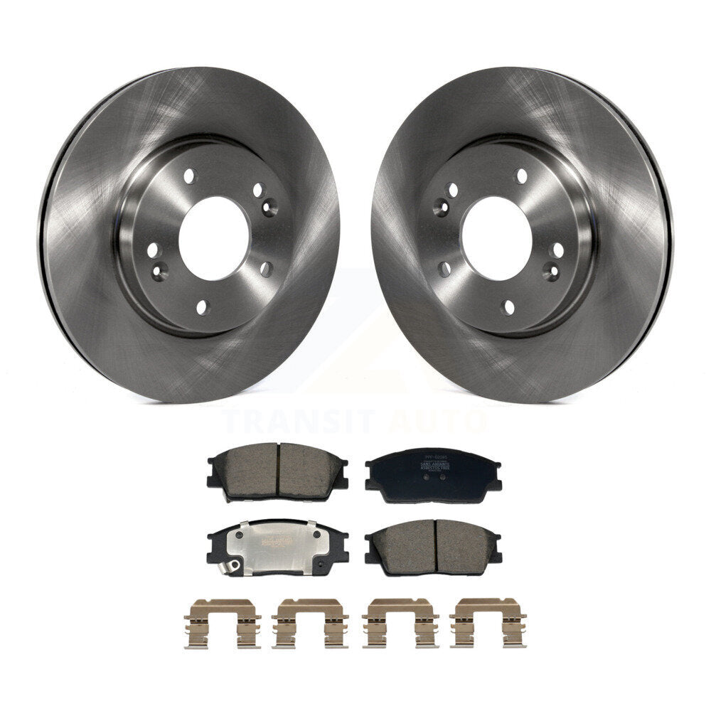 Kit de disques de frein à disque avant et plaquettes semi-métalliques pour Hyundai Venue Kia Soul