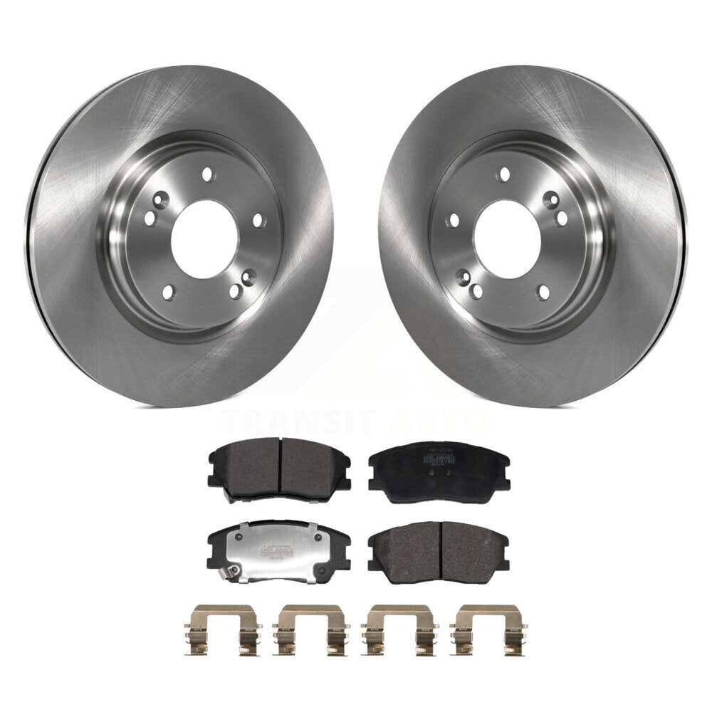 Kit de disques de frein à disque avant et plaquettes semi-métalliques pour Kia Soul EV K8F-104046