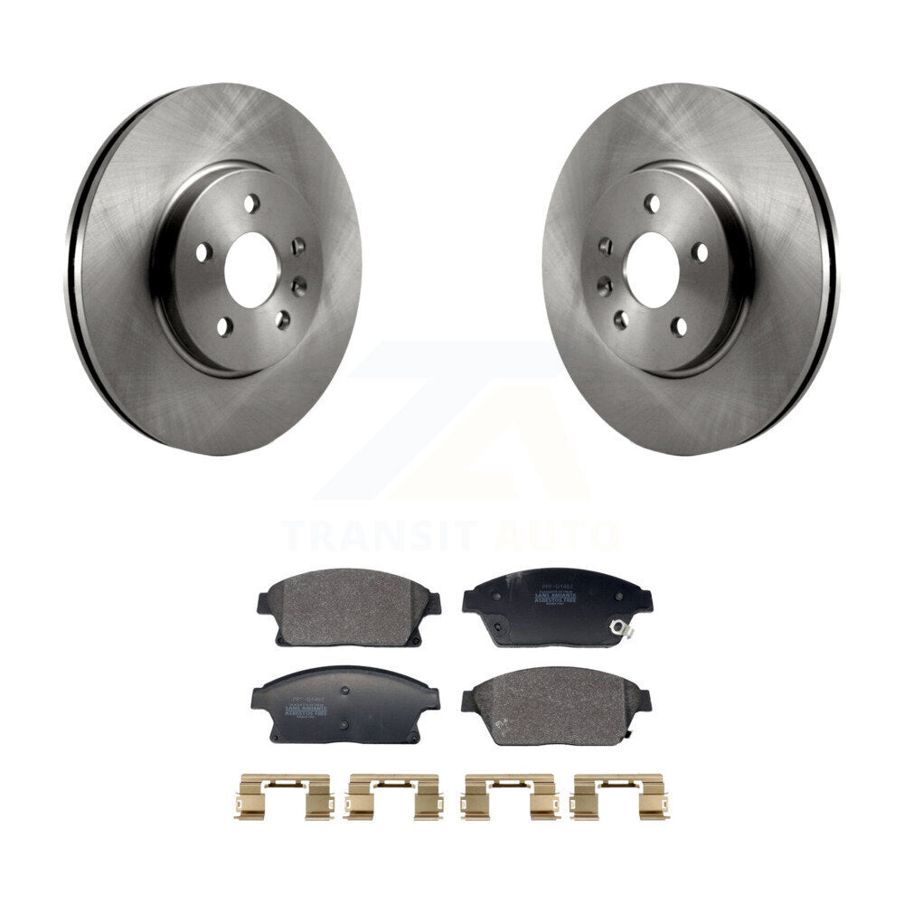 Rotor de frein à disque avant et Kit de plaquettes semi-métalliques pour Chevrolet Trax Buick Encor