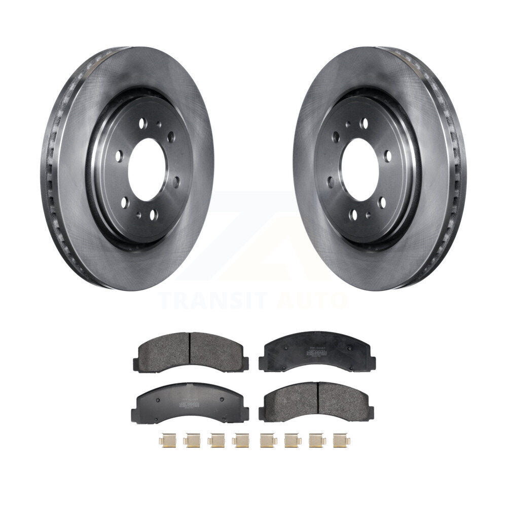 Kit de rotor de frein à disque avant et de plaquettes semi-métalliques pour Ford F-150 Expedition Lincol
