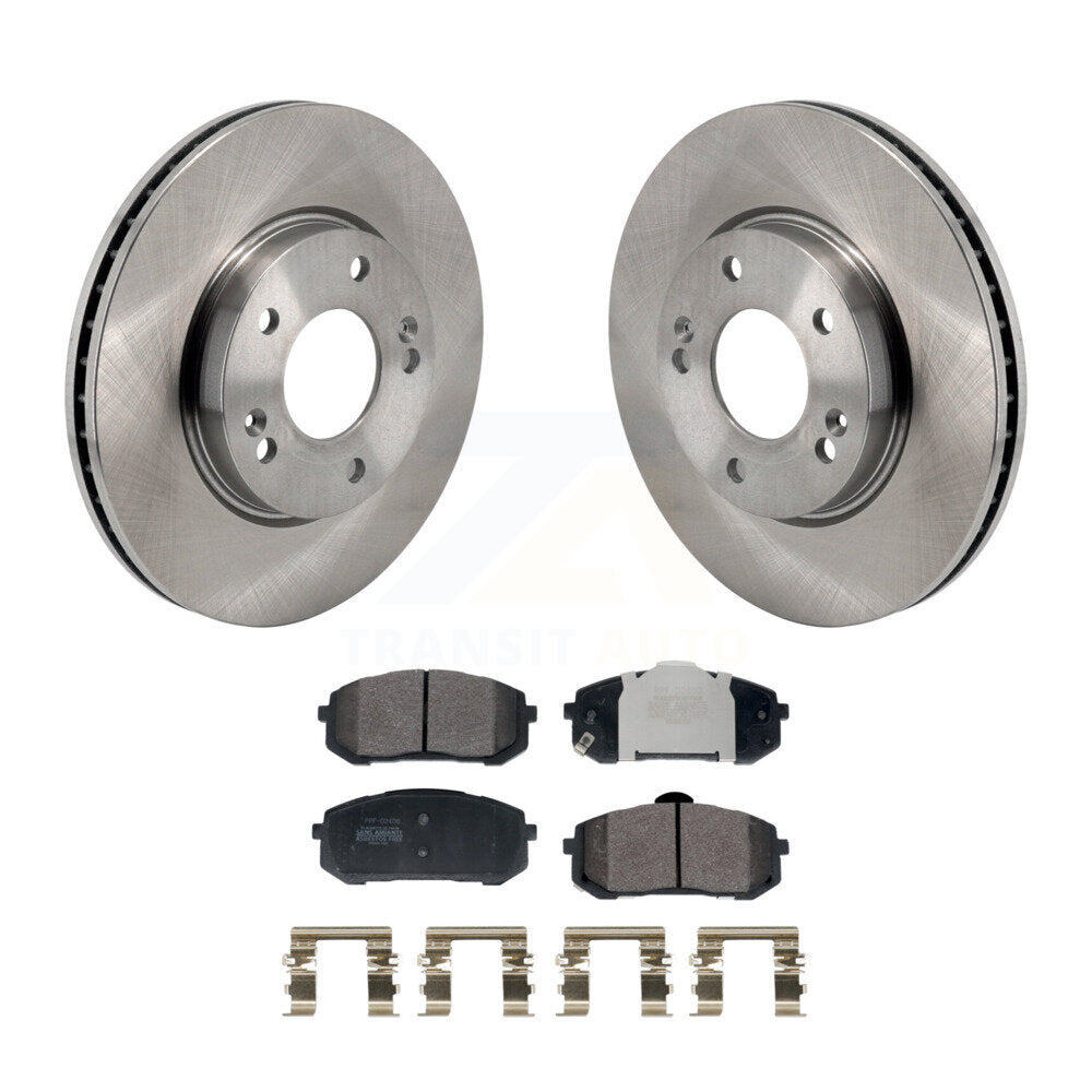 Kit de disques de frein à disque avant et plaquettes semi-métalliques pour Hyundai Elantra