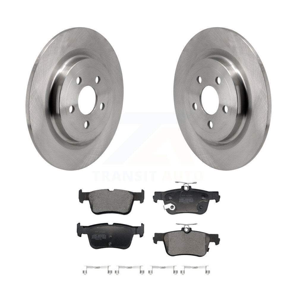 Rotors de frein à disque arrière et kit de plaquettes semi-métalliques pour Ford Mustang Mach-2021-2023