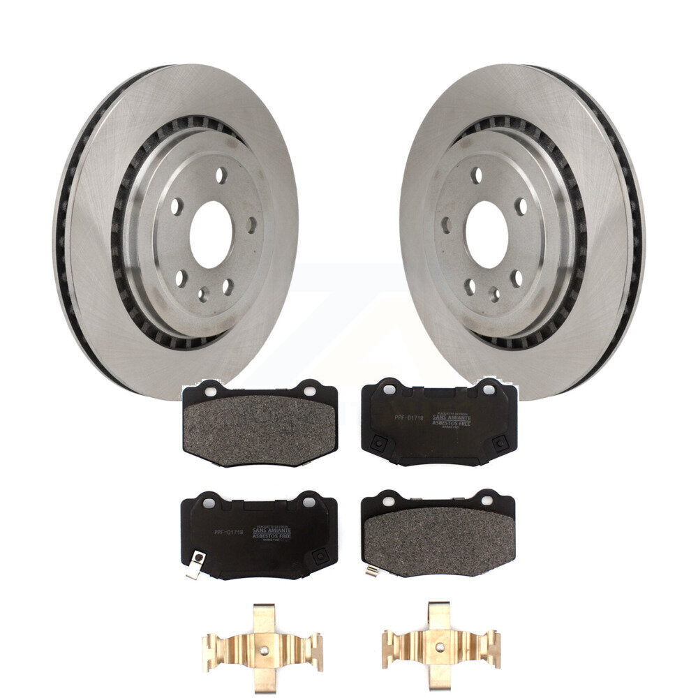 Rotors de frein à disque arrière et Kit de plaquettes semi-métalliques pour Chevrolet Camaro Cadillac AT