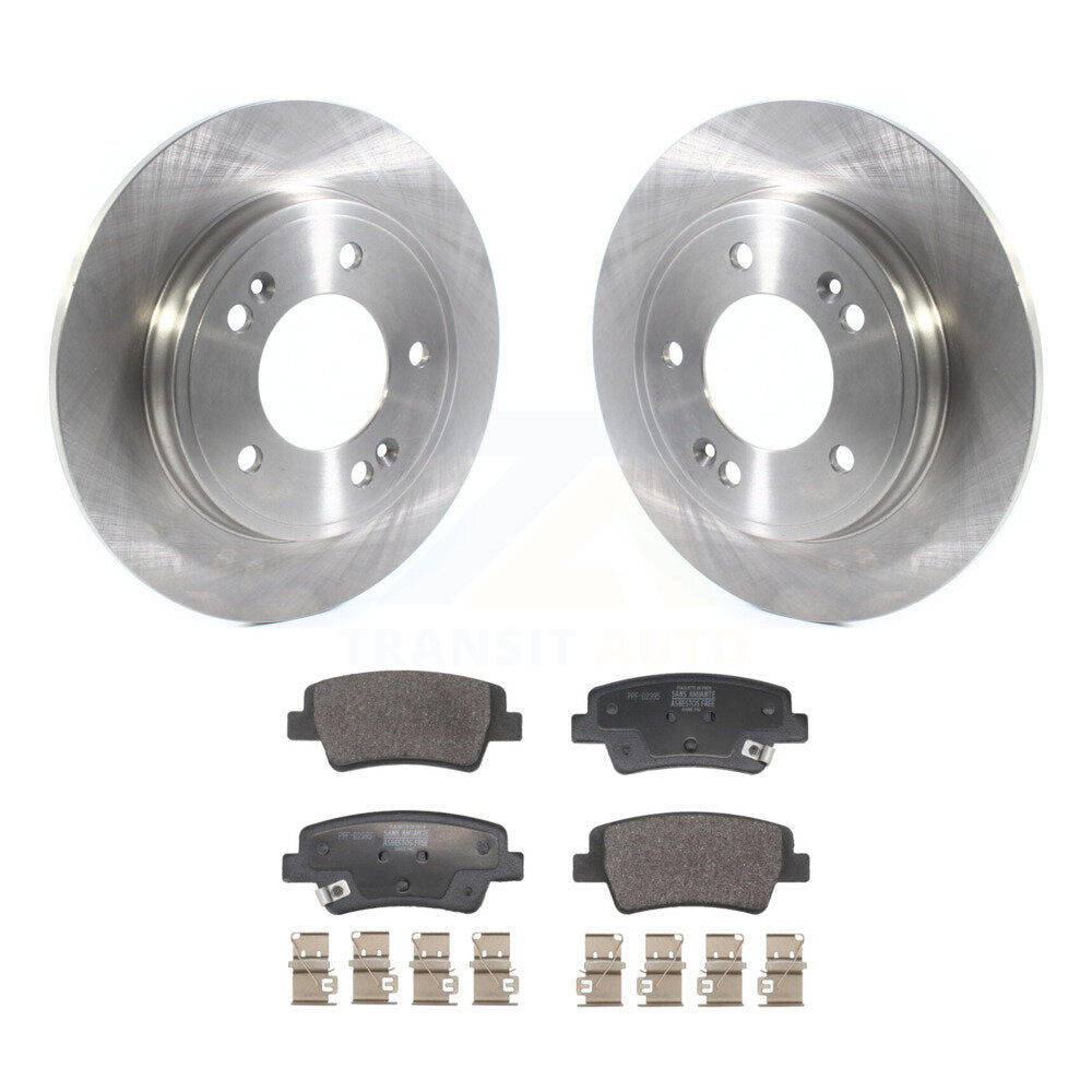 Kit de rotors de frein à disque arrière et plaquettes semi-métalliques pour Hyundai Elantra K8F-10408