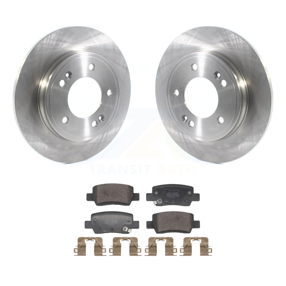 Kit de rotors de frein à disque arrière et plaquettes semi-métalliques pour Hyundai Elantra K8F-10408