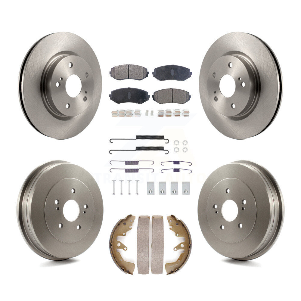 Kit de tambour à plaquettes semi-métalliques pour rotors de frein avant et arrière (7 pièces) pour Suzuki Grand Vitar