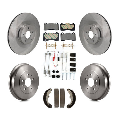Kit de tambour à plaquettes semi-métalliques pour Rotor de frein avant et arrière (7 pièces) pour Ford Focus FMSI = 100