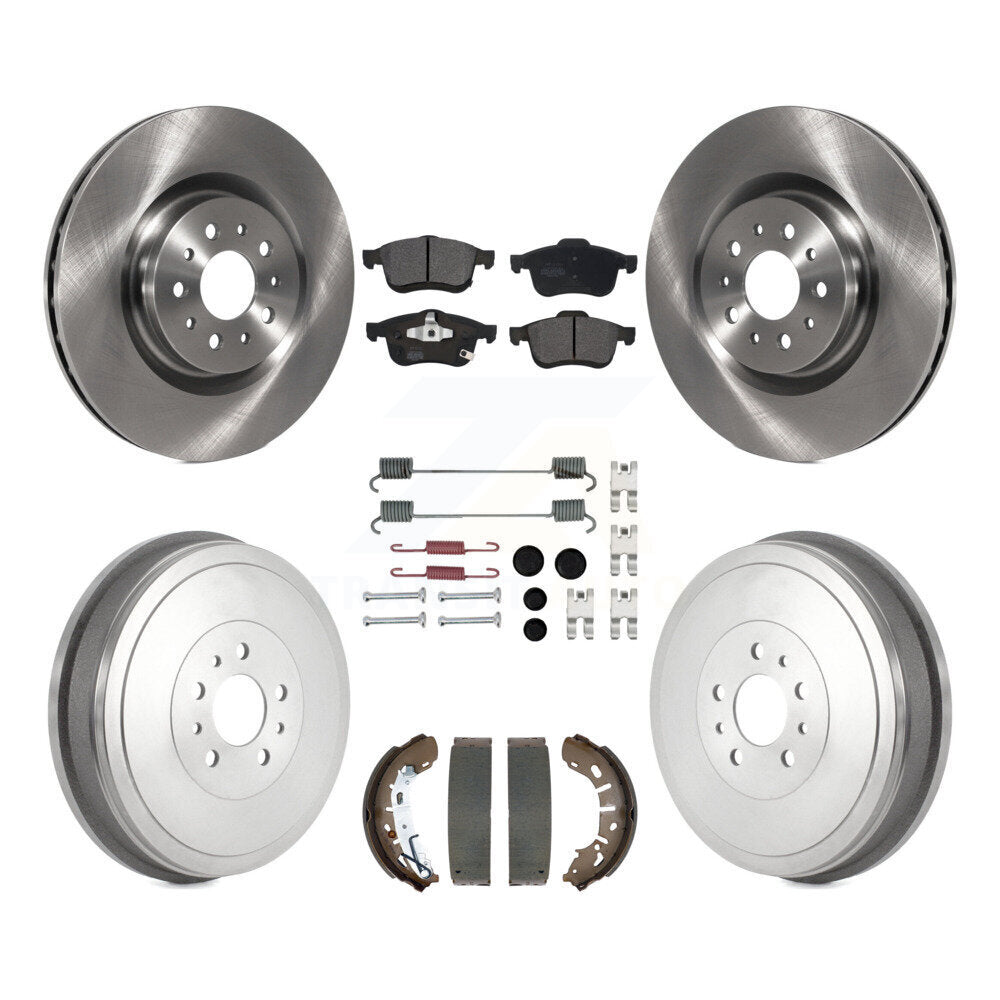 Kit de plaquettes et de tambour semi-métalliques pour Rotor de frein avant et arrière (7 pièces) pour Ram ProMaster Cit
