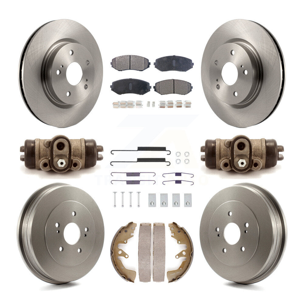 Kit de tambours à plaquettes semi-métalliques pour rotors de frein avant et arrière (9 pièces) pour Suzuki Grand Vitar