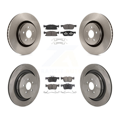 Kit de rotors de frein à disque avant et arrière et plaquettes semi-métalliques pour Lincoln Nautilus