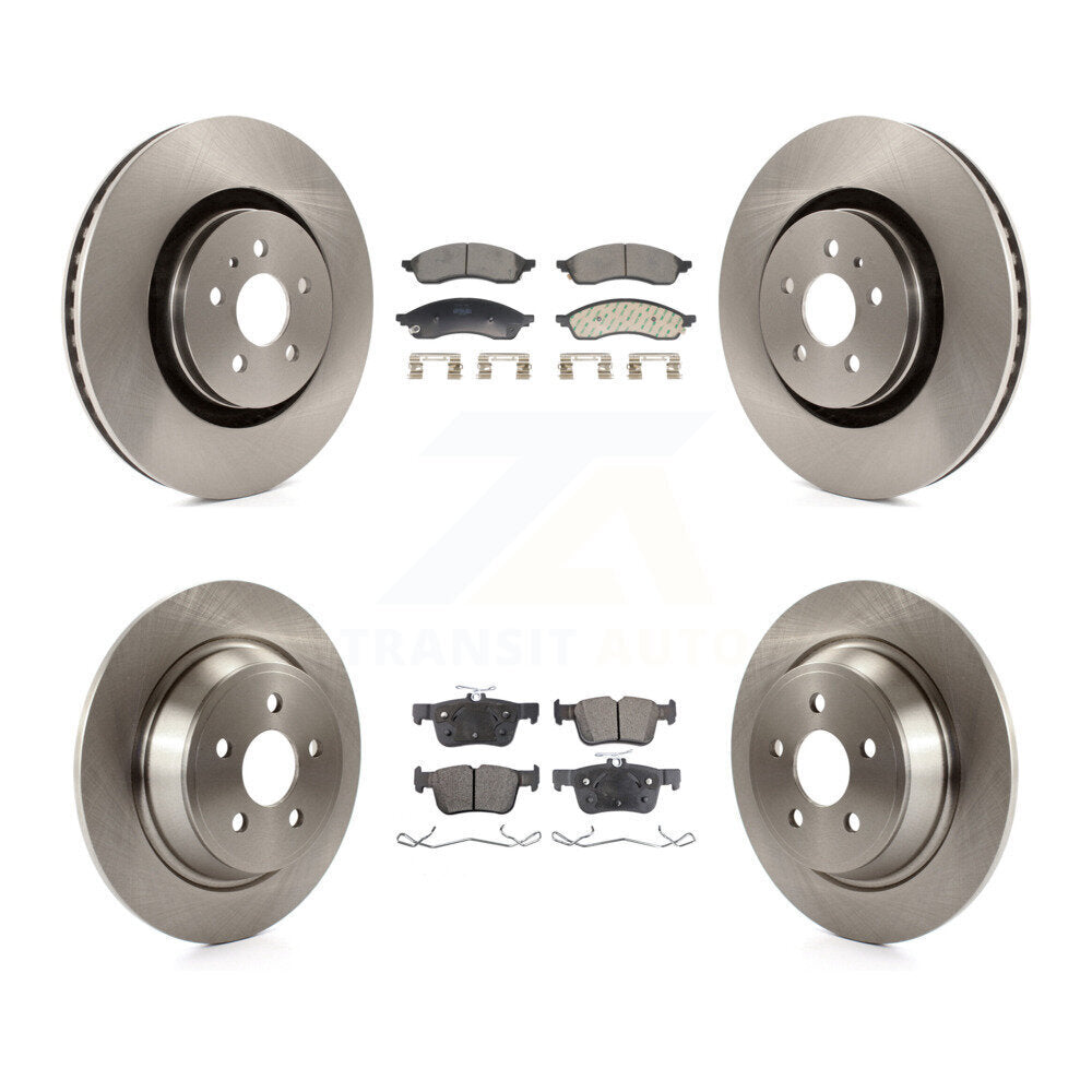 Kit de rotors de frein à disque avant et arrière et plaquettes semi-métalliques pour Lincoln Nautilus