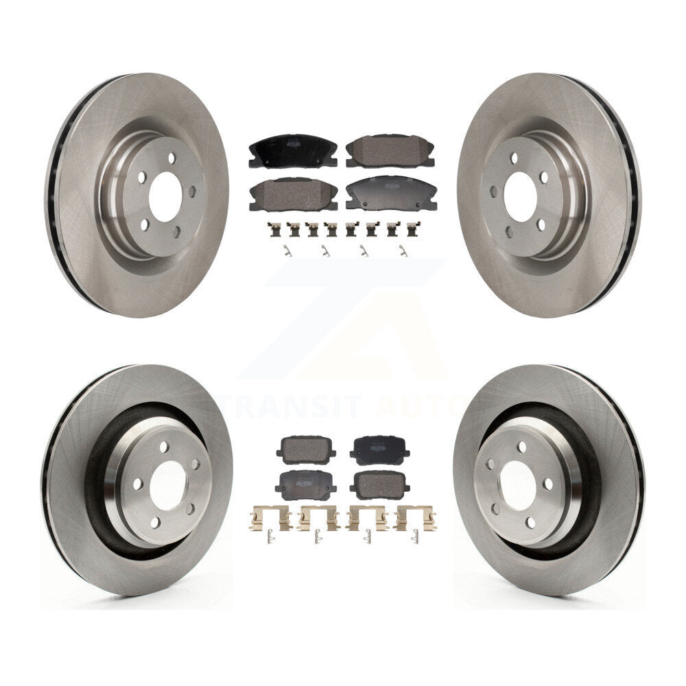 Kit de rotors de frein à disque avant et arrière et plaquettes semi-métalliques pour Dodge Charger