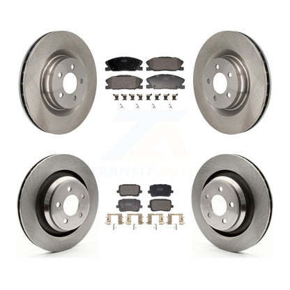 Kit de rotors de frein à disque avant et arrière et plaquettes semi-métalliques pour Dodge Charger