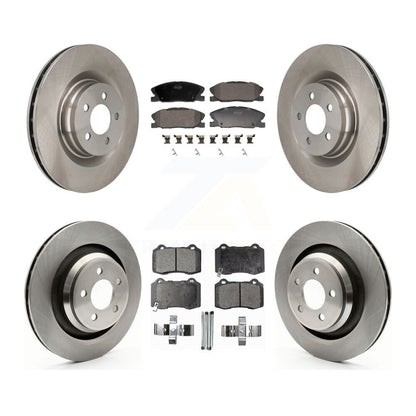 Kit de rotors de frein à disque avant et arrière et plaquettes semi-métalliques pour Dodge Charger