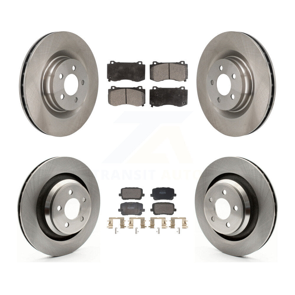 Kit de rotors de frein à disque avant et arrière et plaquettes semi-métalliques pour Dodge Charger