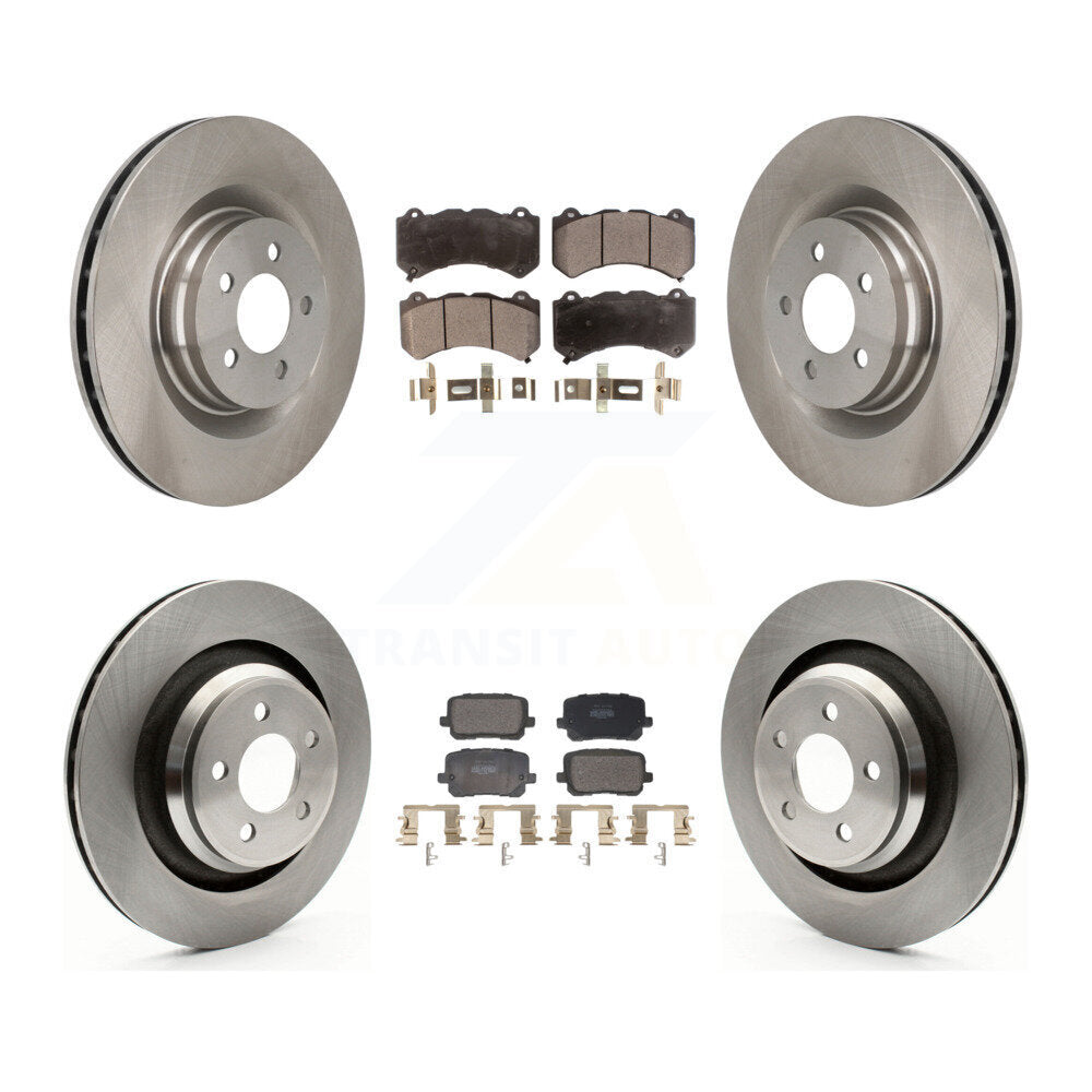 Kit de rotors de frein à disque avant et arrière et plaquettes semi-métalliques pour Dodge Charger