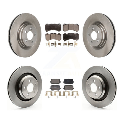 Kit de rotors de frein à disque avant et arrière et plaquettes semi-métalliques pour Dodge Charger
