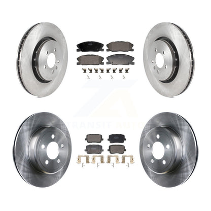 Kit de rotor de frein avant et arrière et plaquettes semi-métalliques pour Dodge Charger RWD avec 5.7