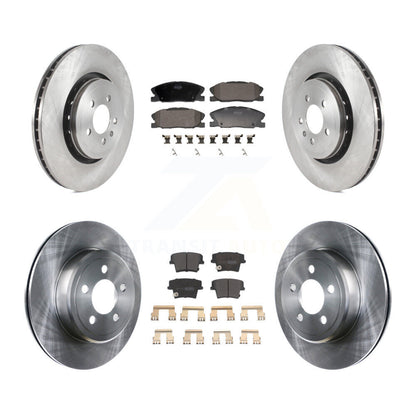 Kit de rotor de frein avant et arrière et plaquettes semi-métalliques pour Dodge Charger RWD avec 5.7