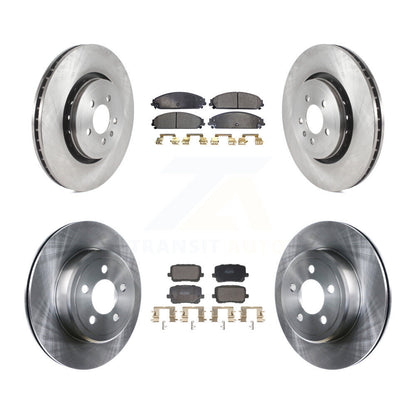 Kit de rotor de frein avant et arrière et plaquettes semi-métalliques pour Dodge Charger RWD avec 5.7
