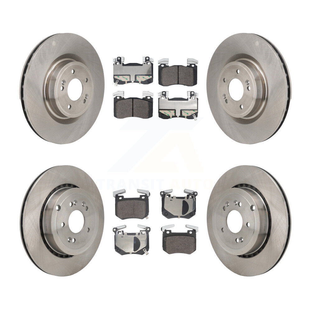 Rotors de frein à disque avant et arrière et Kit de plaquettes semi-métalliques pour Kia Stinger Genesis G7