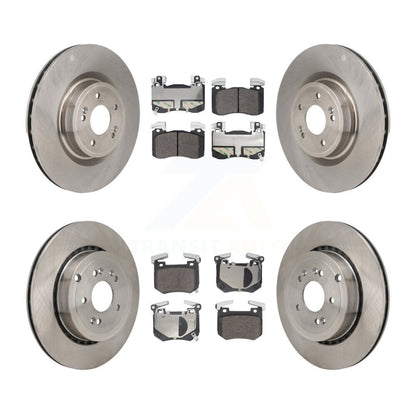 Rotors de frein à disque avant et arrière et Kit de plaquettes semi-métalliques pour Kia Stinger Genesis G7