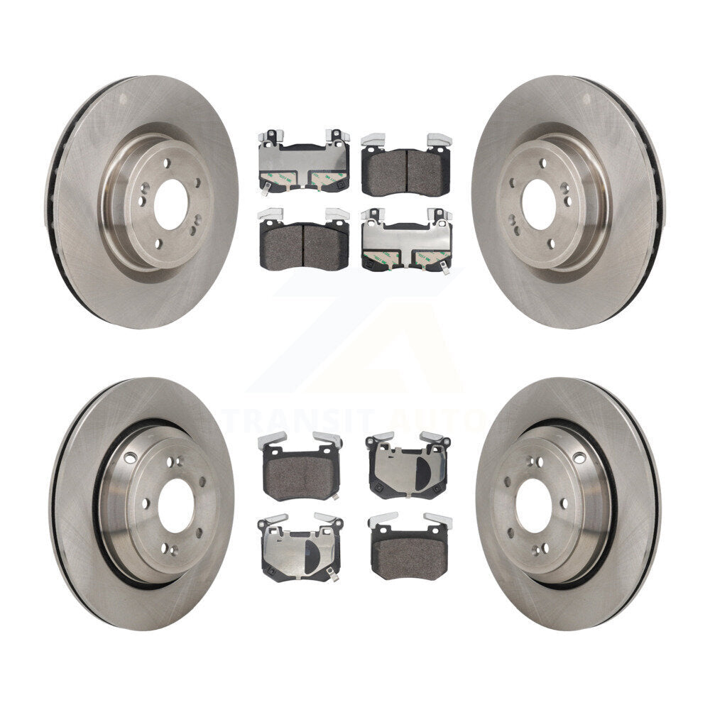 Kit de rotors de frein à disque avant et arrière et plaquettes semi-métalliques pour Genesis G70 2022 3.3