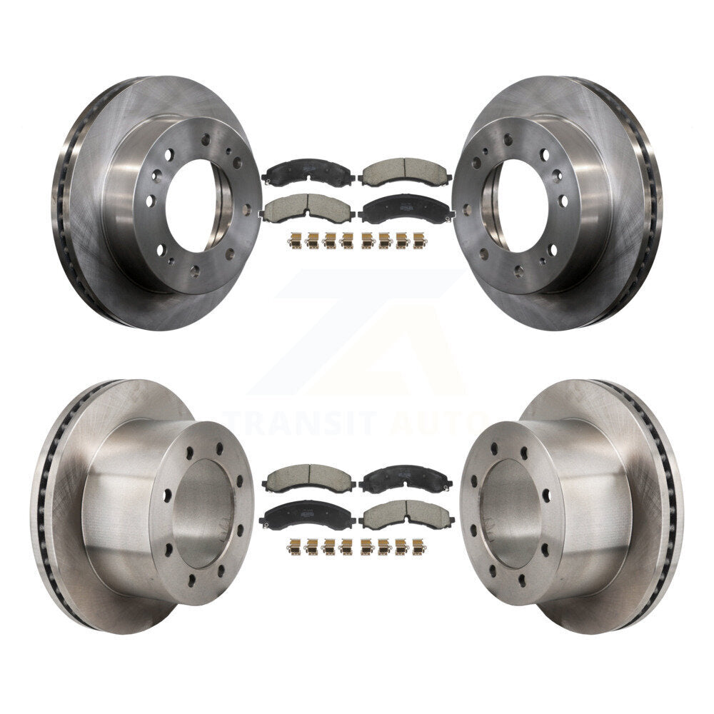 Kit de rotors de frein avant et arrière et plaquettes semi-métalliques pour GMC Sierra 3500 HD Chevrole