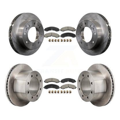 Kit de rotors de frein avant et arrière et plaquettes semi-métalliques pour GMC Sierra 3500 HD Chevrole