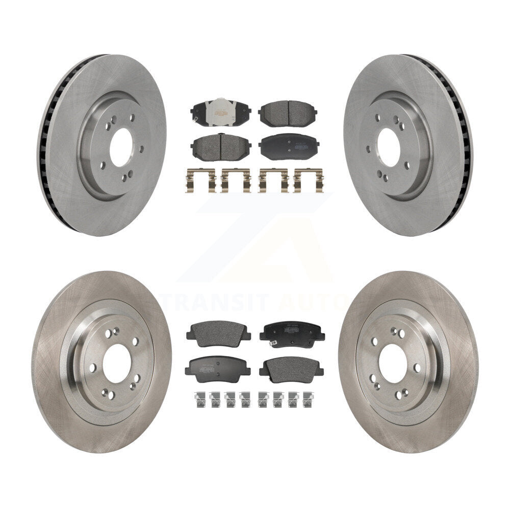 Kit de plaquettes de frein à disque semi-métalliques, Rotors avant et arrière, pour Hyundai Ioniq 5 Kia EV6