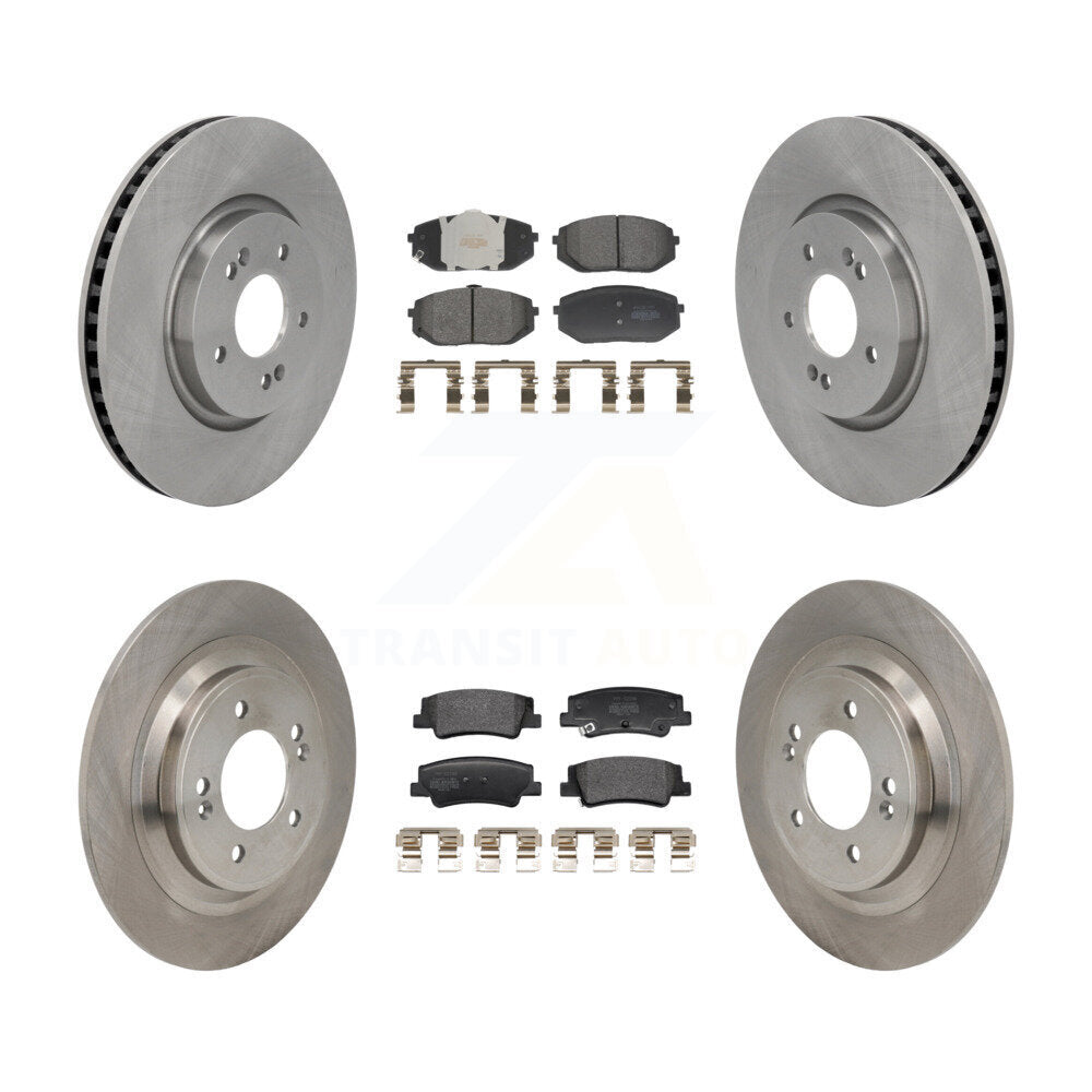 Kit de rotor de frein avant et arrière et plaquettes semi-métalliques pour Hyundai Tucson Kia Sportag
