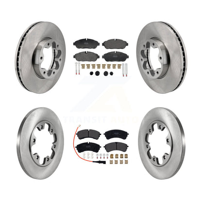 Kit de disques de frein avant et arrière et plaquettes semi-métalliques pour Ford Transit-250 Transit-15