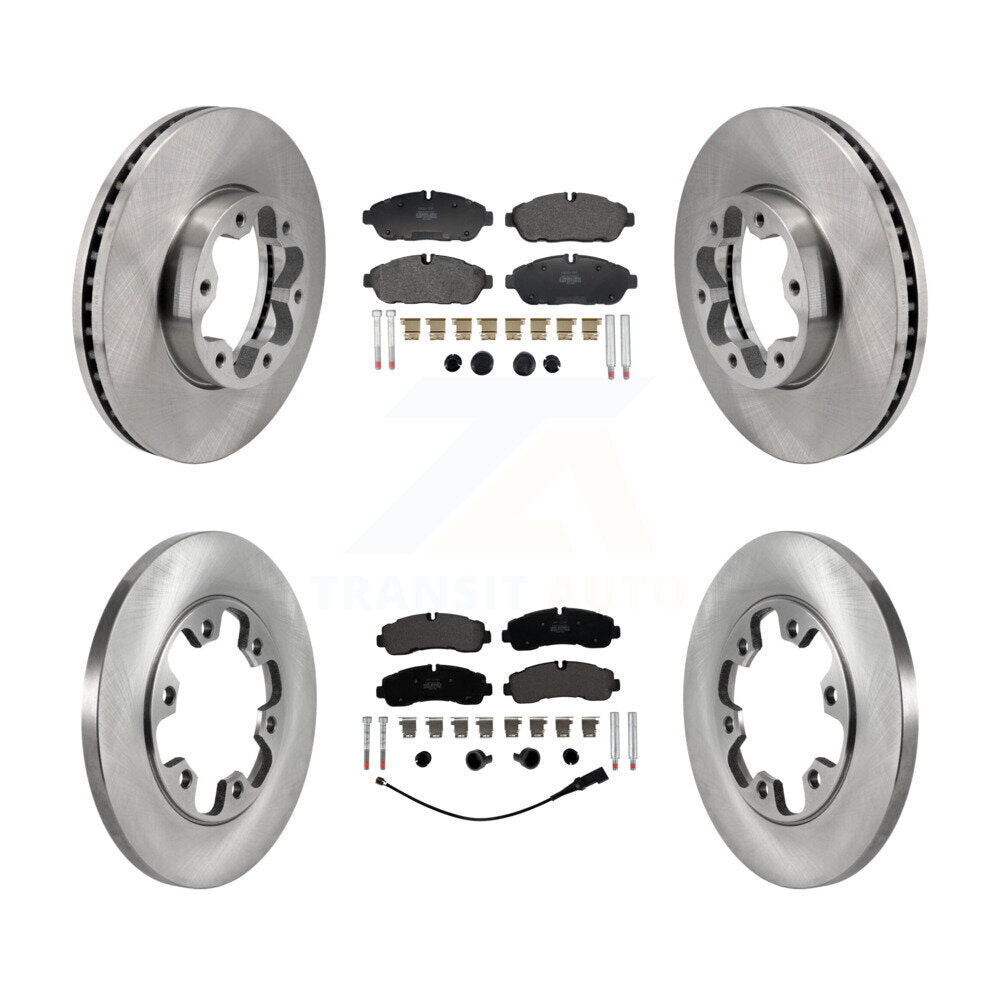 Kit de plaquettes de frein semi-métalliques pour rotors de frein avant et arrière, pour Ford Transit-350 AW 2020 – 2021