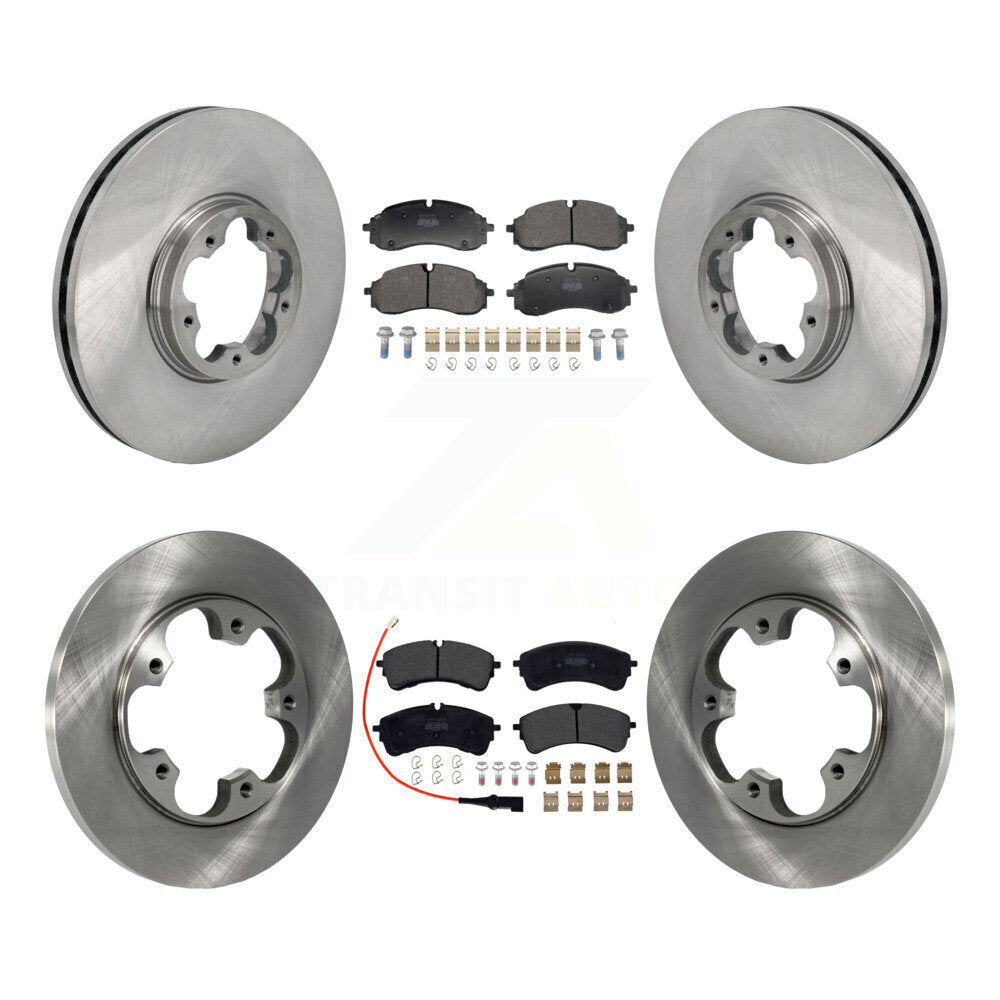 Kit de disques de frein avant et arrière et plaquettes semi-métalliques pour Ford Transit-250 Transit-35