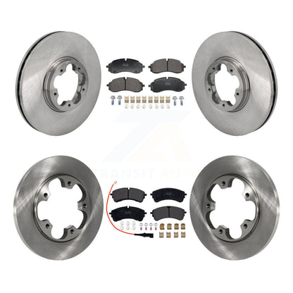 Kit de disques de frein avant et arrière et plaquettes semi-métalliques pour Ford Transit-250 Transit-35