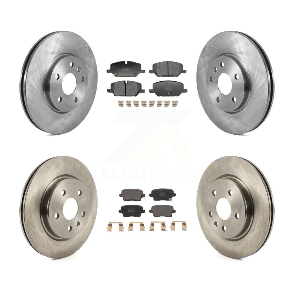 Kit de rotor de frein avant et arrière et plaquettes semi-métalliques pour Buick Envision Cadillac XT