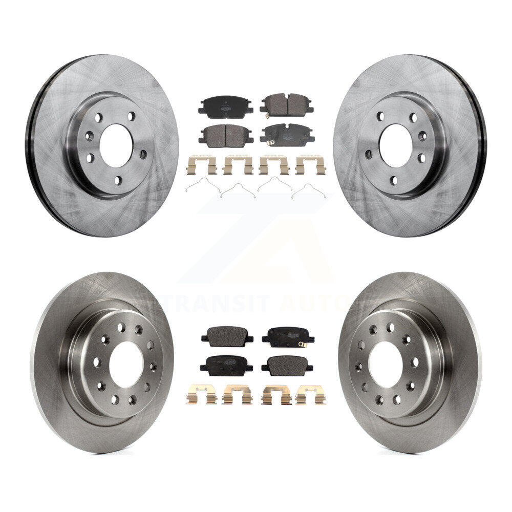 Kit de rotors de frein à disque avant et arrière et plaquettes semi-métalliques pour Chevrolet Malibu