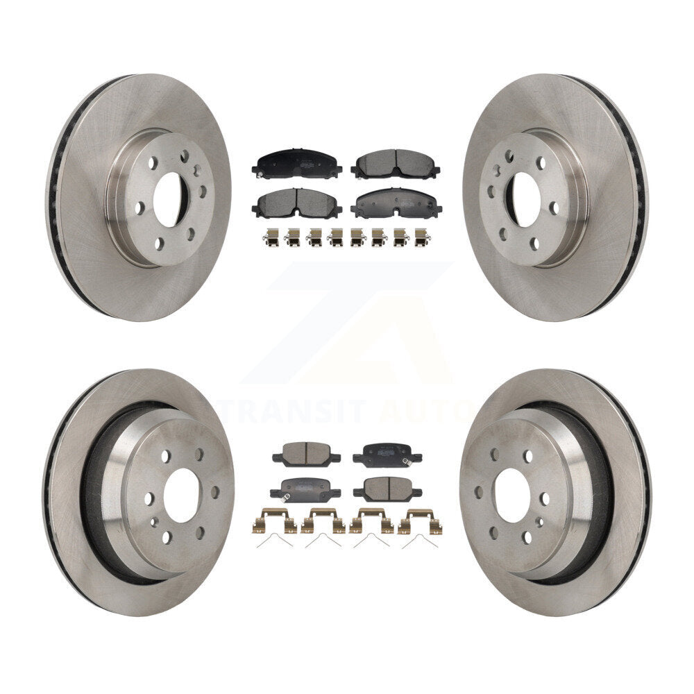 Kit de rotor de frein avant et arrière et plaquettes semi-métalliques pour Chevrolet Colorado GMC Canyo