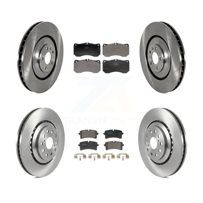 Kit de disques de frein à disque avant et arrière et plaquettes semi-métalliques pour Audi S8 S7