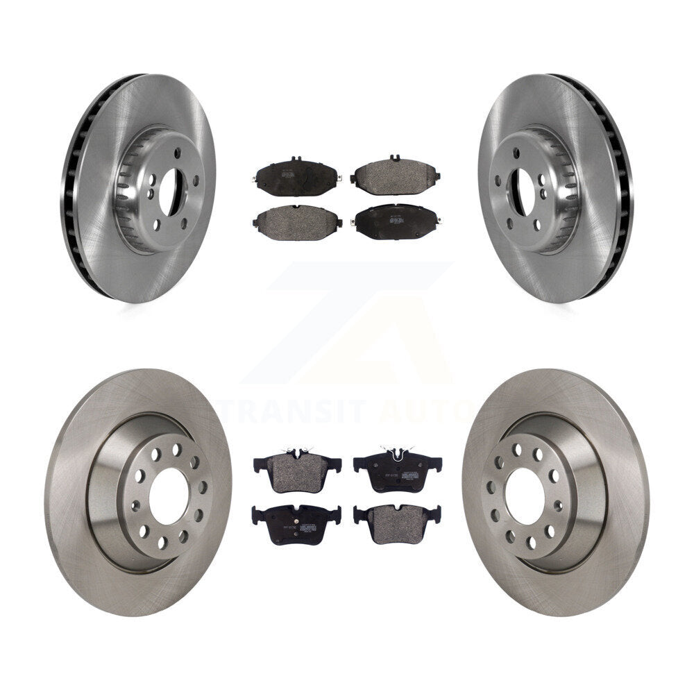 Kit de disques de frein à disque avant et arrière et plaquettes semi-métalliques pour Mercedes-Benz C300
