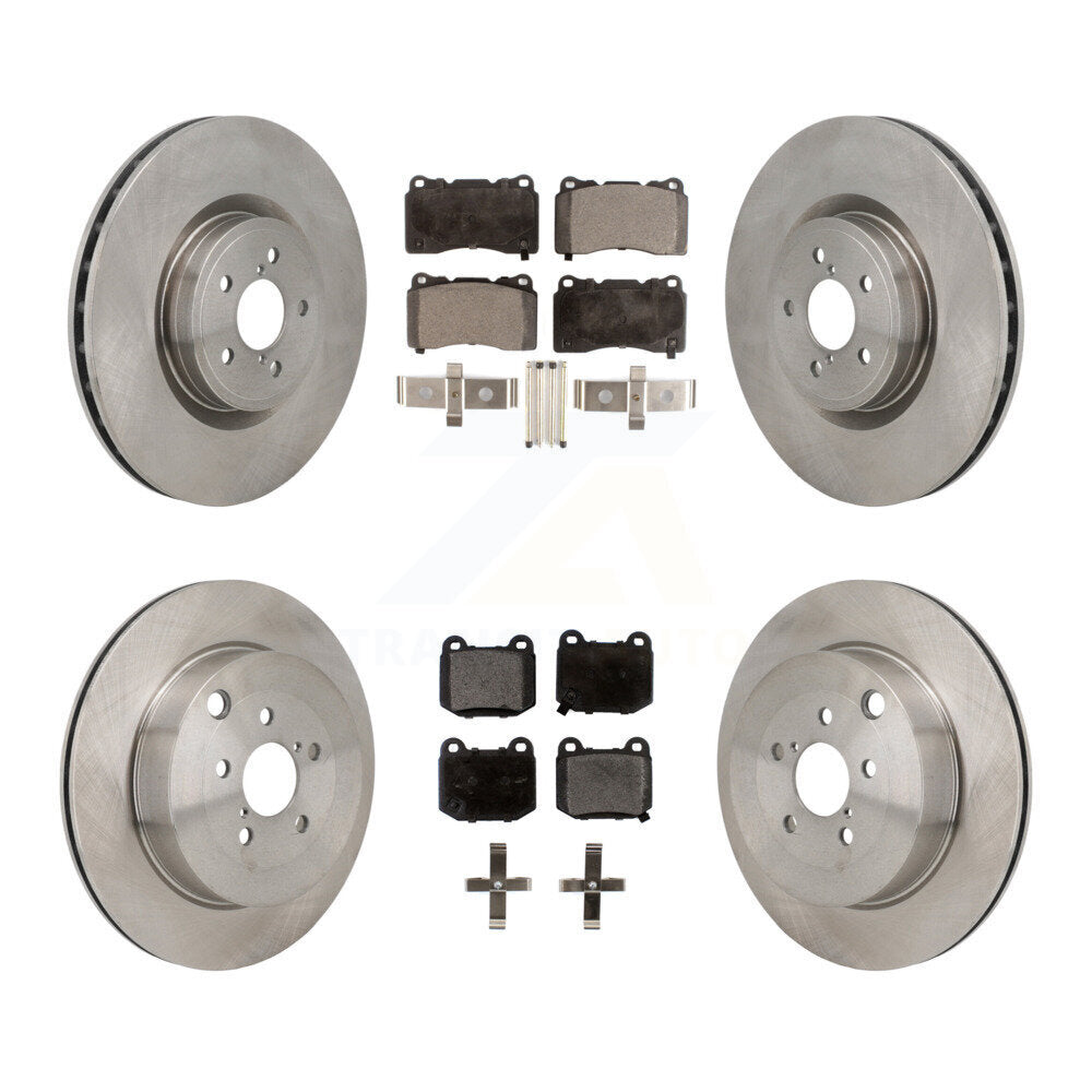 Kit de rotors de frein à disque avant et arrière et plaquettes semi-métalliques pour Subaru BRZ Toyota 8