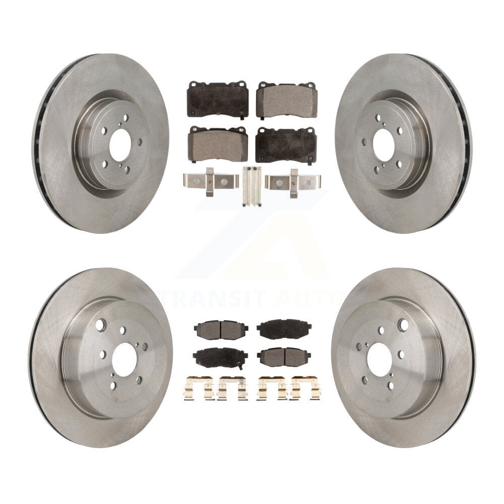 Kit de rotor de frein avant et arrière et plaquettes semi-métalliques pour Subaru BRZ avec frein Brembo