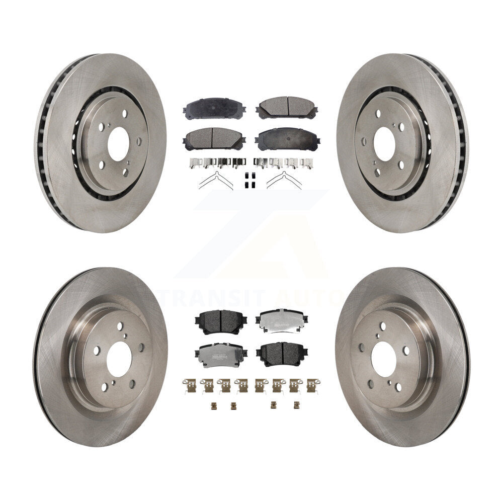Kit de rotor de frein avant et arrière et plaquettes semi-métalliques pour Toyota Sienna RAV4 Prime bZ4