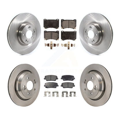 Kit de rotors de frein à disque avant et arrière et plaquettes semi-métalliques pour Hyundai Equus 2011