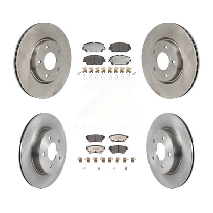 Kit de disques de frein à disque avant et arrière et plaquettes semi-métalliques pour Nissan Rogue