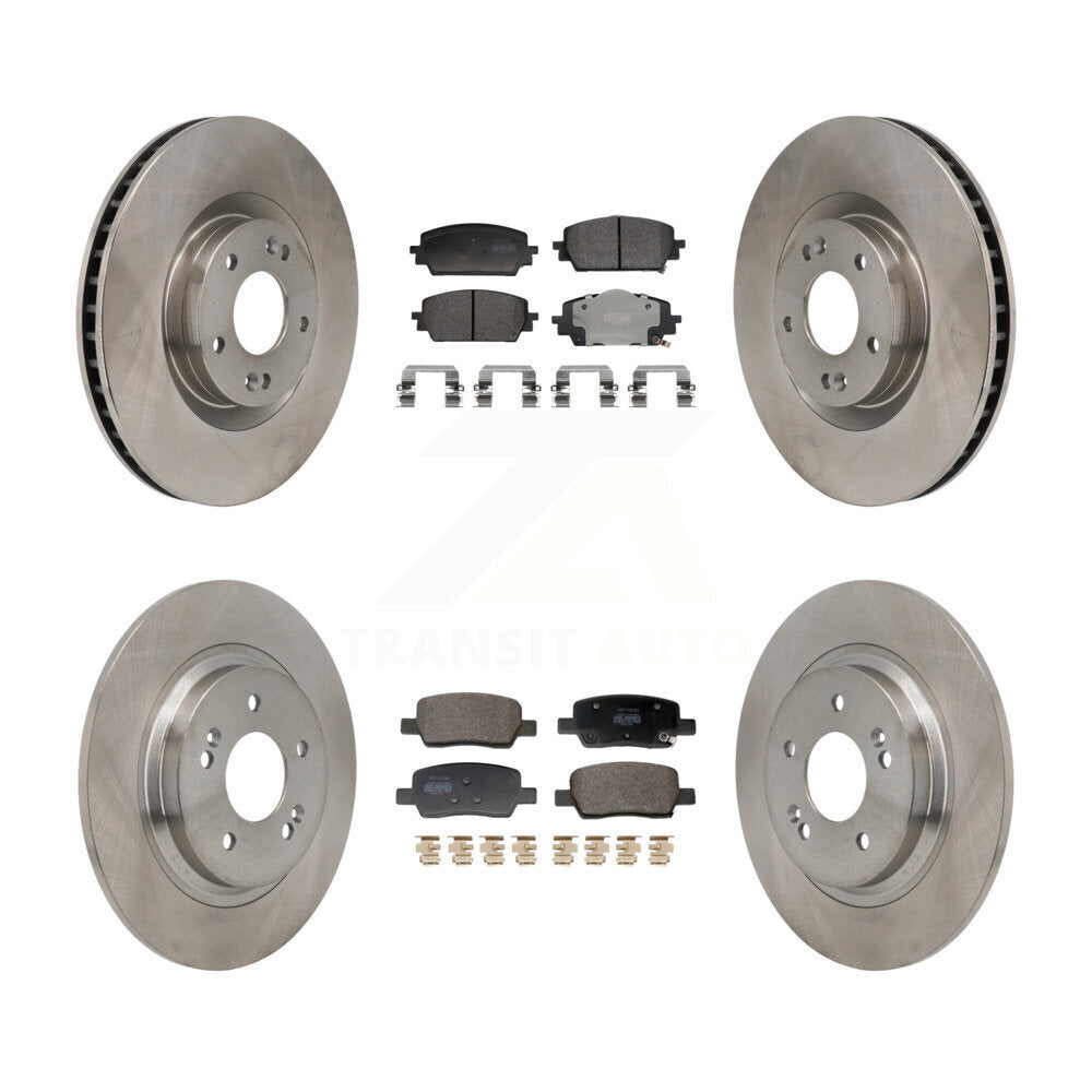 Rotors de frein avant arrière et Kit de plaquettes semi-métalliques pour Hyundai Santa Fe Kia Sorent