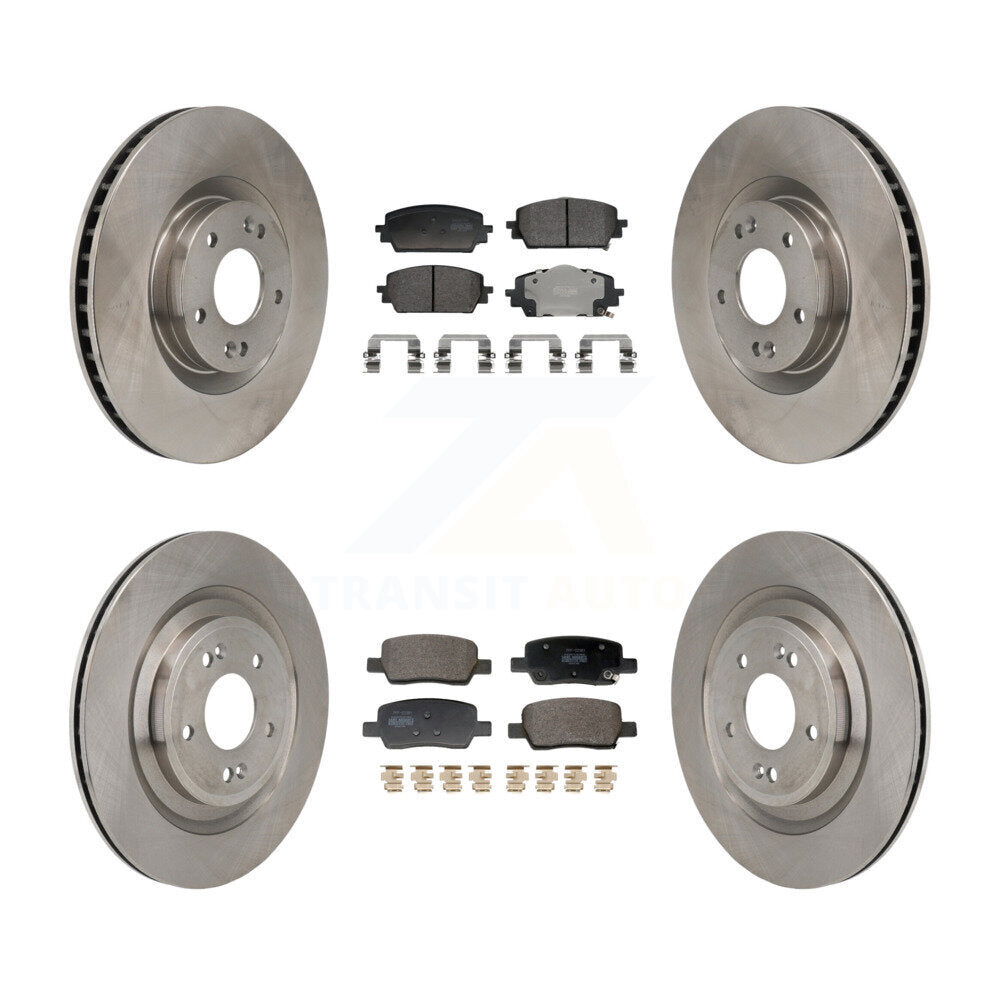 Rotors de frein avant arrière et Kit de plaquettes semi-métalliques pour Hyundai Santa Fe Kia Sorent