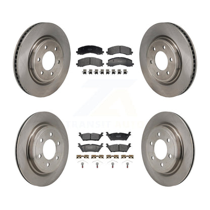 Rotors de frein à disque avant et arrière et Kit de plaquettes semi-métalliques pour Ford Expedition Lincol